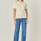 Beaded Bow Tee