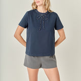 Beaded Bow Tee
