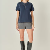 Beaded Bow Tee