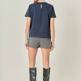 Beaded Bow Tee