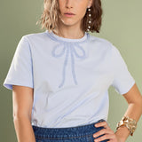Beaded Bow Tee