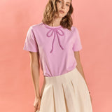 Beaded Bow Tee