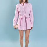 Oxford Belted Romper