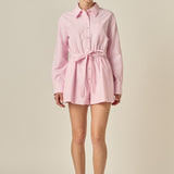 Oxford Belted Romper