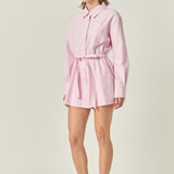 Oxford Belted Romper