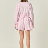 Oxford Belted Romper