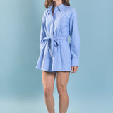 Oxford Belted Romper