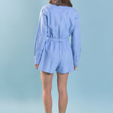 Oxford Belted Romper