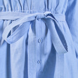Oxford Belted Romper
