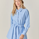 Oxford Belted Romper