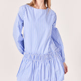 Francine Striped Balloon Mini Dress