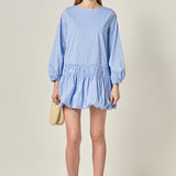 Francine Striped Balloon Mini Dress