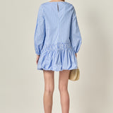 Francine Striped Balloon Mini Dress