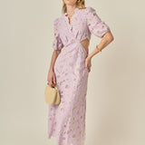 Lilac Bloom Cutout Dress
