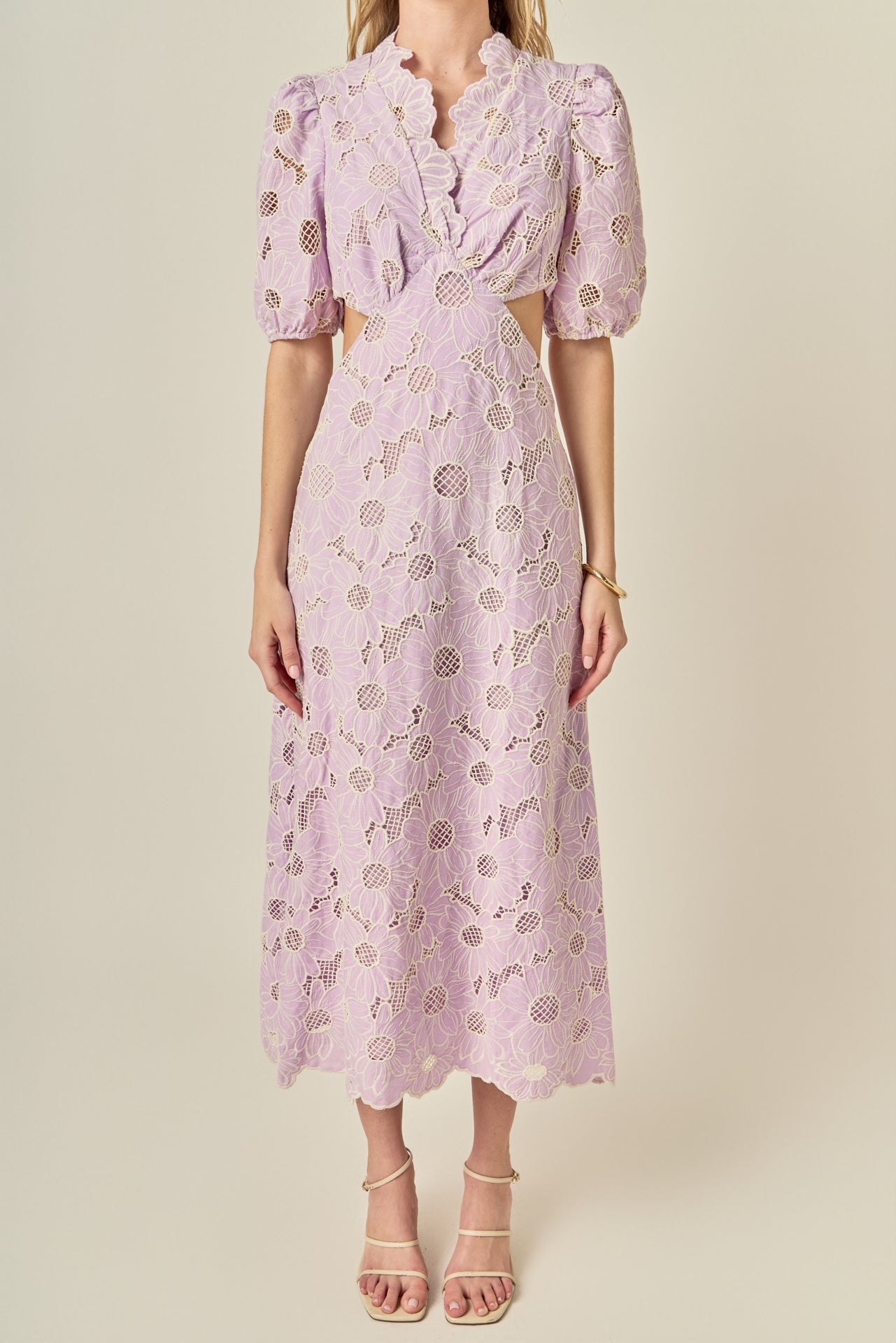 Lilac Bloom Cutout Dress – English Factory