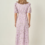 Lilac Bloom Cutout Dress