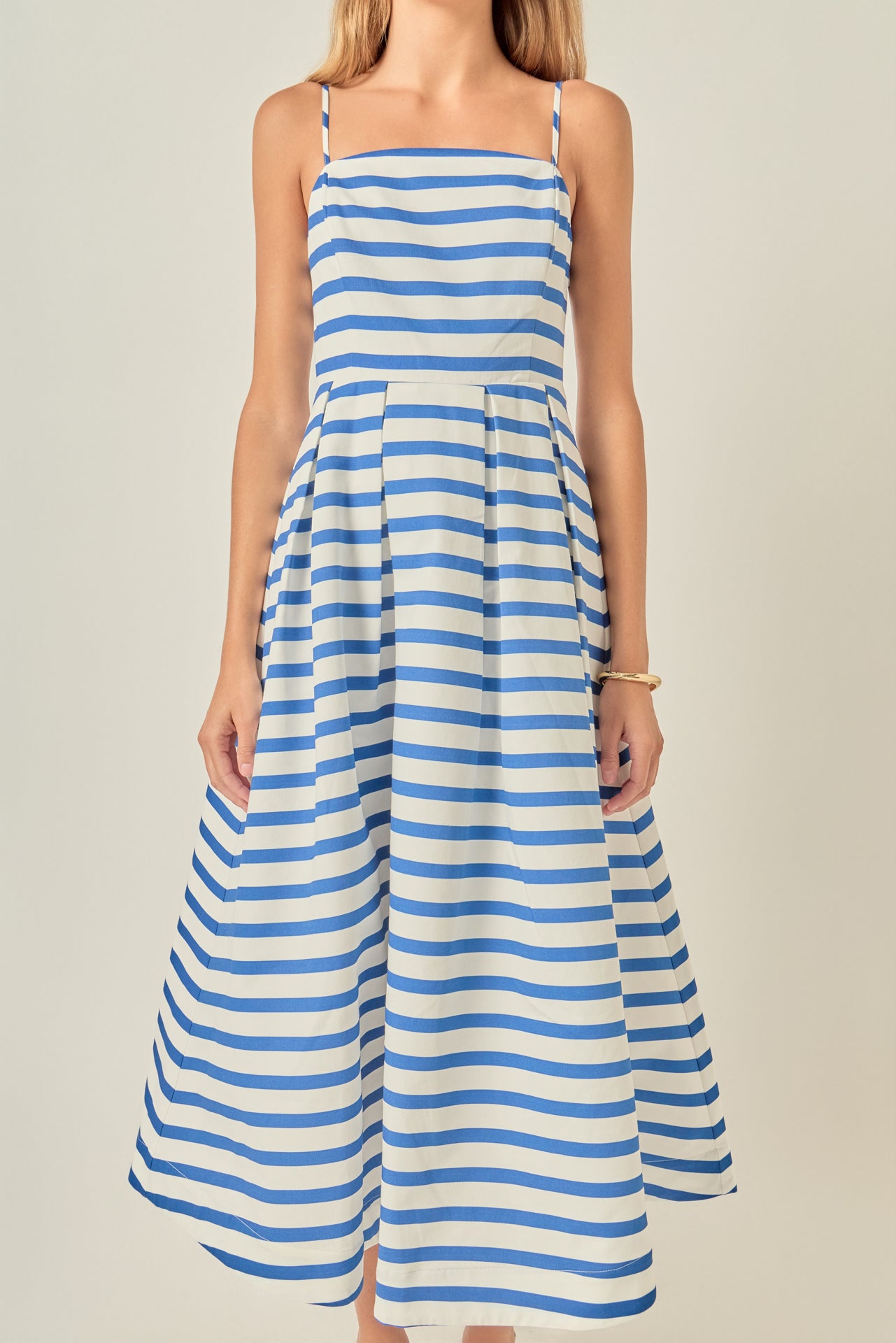 english factory a line striped dress English Factory