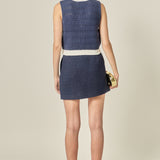 Contrast Sleeveless Knit Top