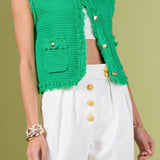 Haley Fringe Knit Vest