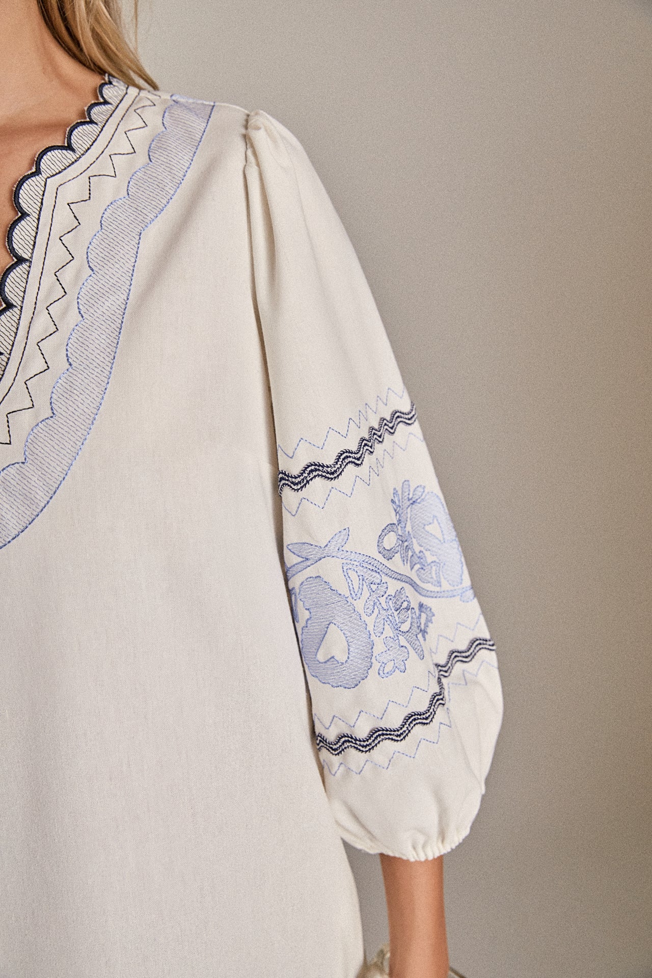 The Scallop Stitch Midi Dress – English Factory