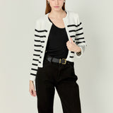 Braided Stripe Cardigan