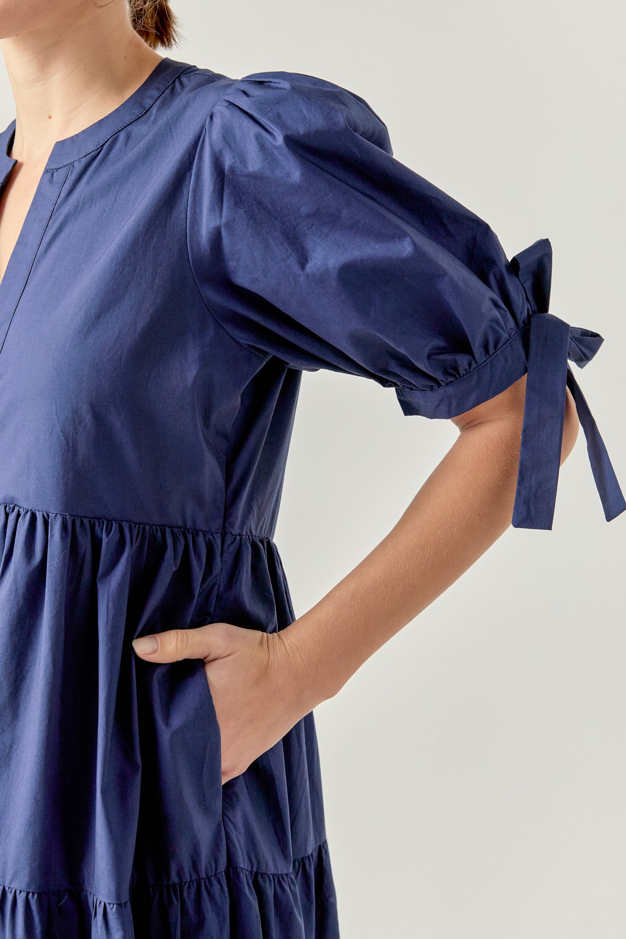 english factory tie strap pleated midi dress English Factory