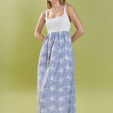 Charlotte Mixed Media Midi Dress