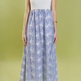 Charlotte Mixed Media Midi Dress