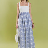 Charlotte Mixed Media Midi Dress