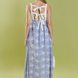 Charlotte Mixed Media Midi Dress