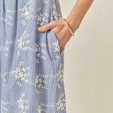 Charlotte Mixed Media Midi Dress