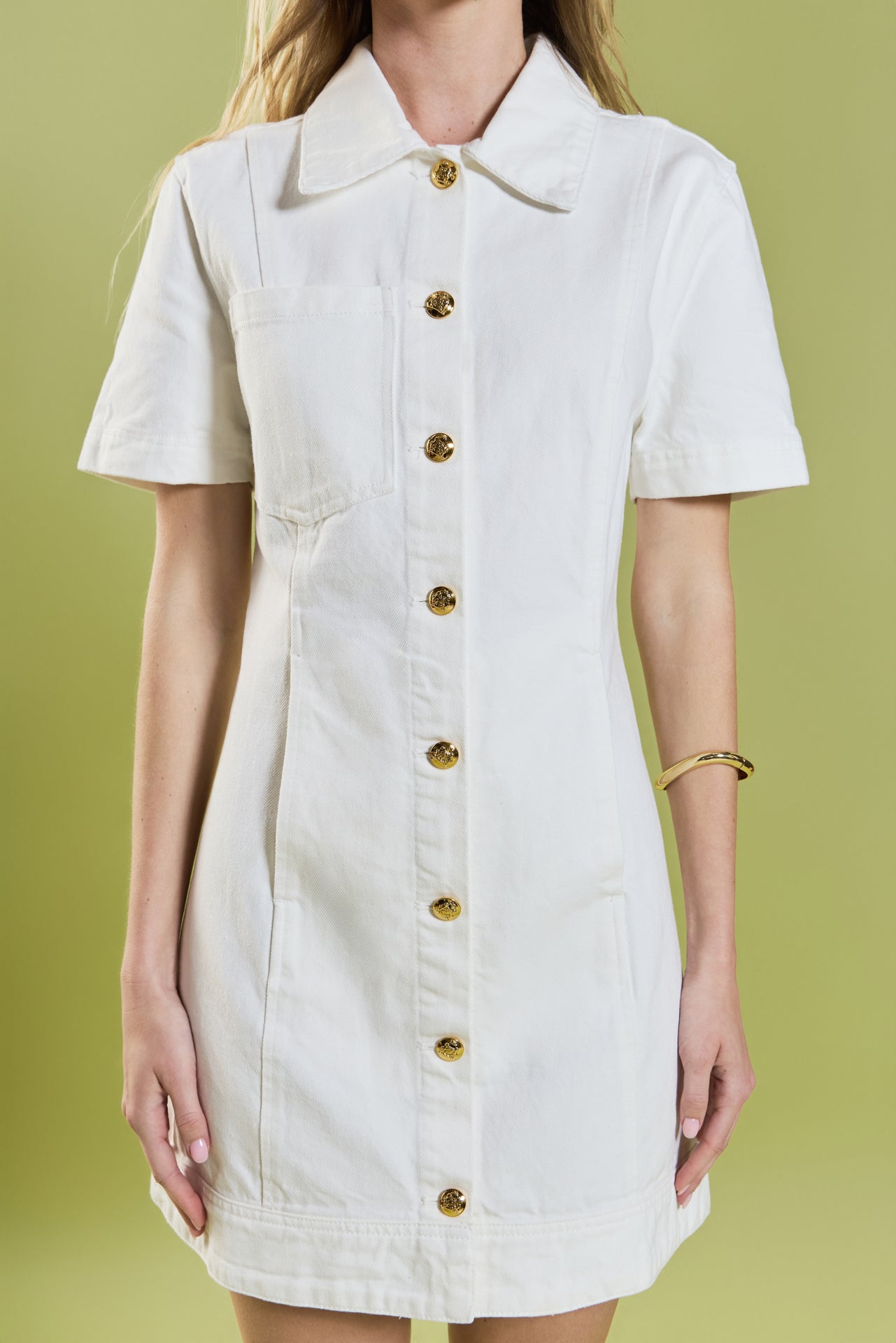 english factory denim mini dress English Factory