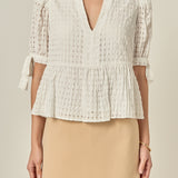 The Clara Peplum Top