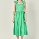 Petal Ruffle Midi