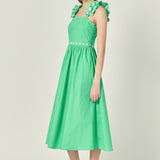 Petal Ruffle Midi