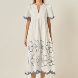 Blossom Edge Midi Dress