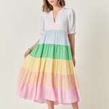 Sunni Color Block Midi Dress