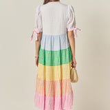 Sunni Color Block Midi Dress