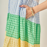 Sunni Color Block Midi Dress