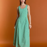 Aubrey Godet Midi Dress