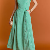 Aubrey Godet Midi Dress