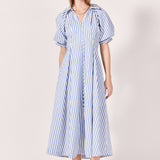 Everly Seersucker Striped Midi Dress