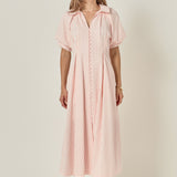 Everly Seersucker Striped Midi Dress