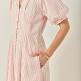 Everly Seersucker Striped Midi Dress