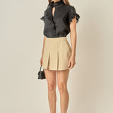Linen Ruffle Shirt