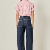 Linen Ruffle Shirt