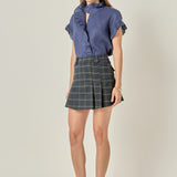 Linen Ruffle Shirt