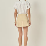 Linen Ruffle Shirt