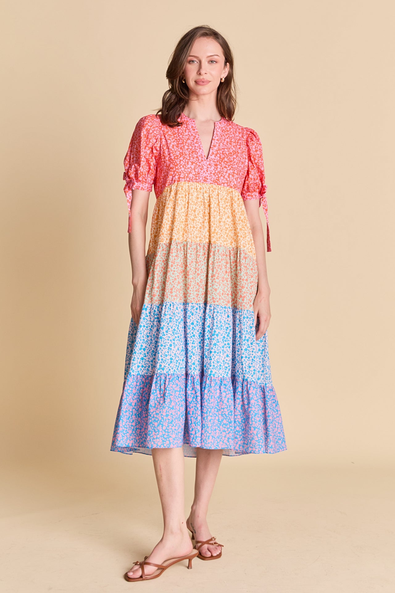 english factory tiered midi dress English Factory