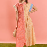 Bloom Block Midi Dress